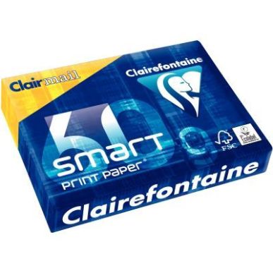 Achetez Ramette de 500 feuilles de papier blanc 60g de format A4 SMART PRINT 1929C CLAIRMAIL CLAIREF..