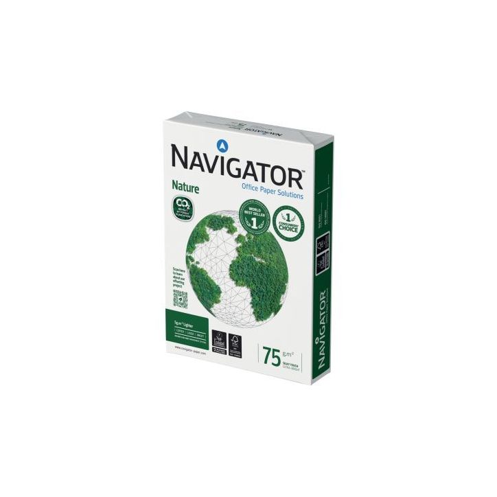 Ramette de 500 feuilles format A4 75g blanc NAVIGATOR NATURE 75G NAVIGATOR