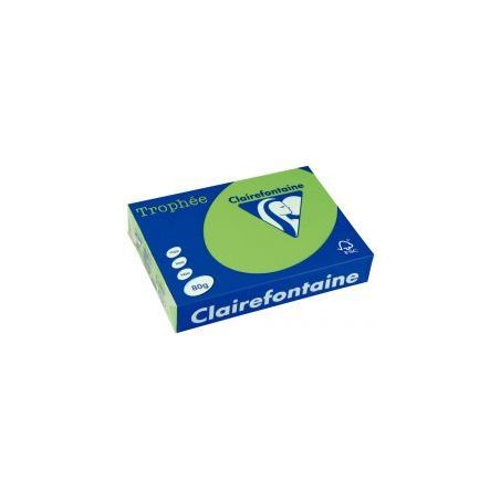 Achetez CLAIREFONTAINE Ramette de 500 feuilles papier couleur TROPHEE 80 grammes format A4 Vert ment..