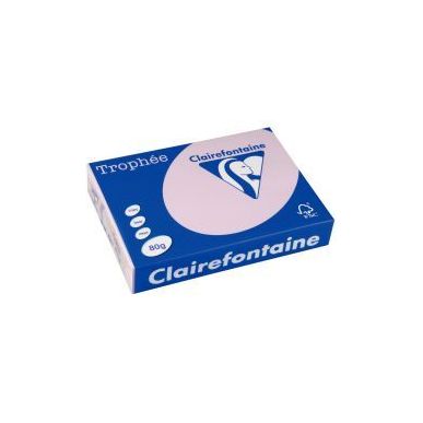 Achetez CLAIREFONTAINE Ramette de 500 feuilles papier couleur TROPHEE 80 grammes format A3 lilas 125..
