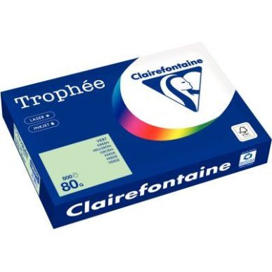 Achetez Carton de 3 ramettes de 500 feuilles format A3 80g vert CLAIREFONTAINE 15846 X3 TROPHEE CLAI..