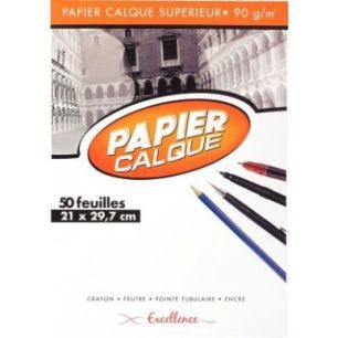 Achetez CANSON Bloc de papier calque croquis échelle 50 feuilles 90g A4 Ref-17143 pas cher sur Ma R..
