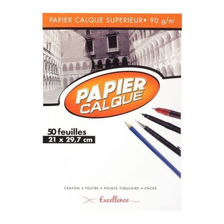 Achetez CANSON Bloc de papier calque croquis échelle 50 feuilles 90g A4 Ref-17143 pas cher sur Ma R..