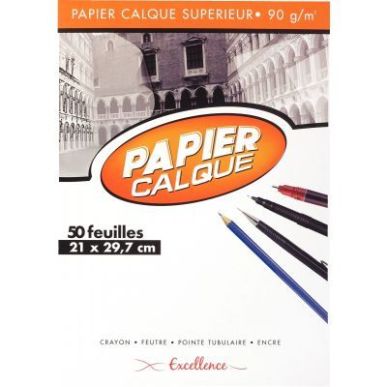 Achetez CANSON Bloc de papier calque croquis échelle 50 feuilles 90g A4 Ref-17143 pas cher sur Ma R..