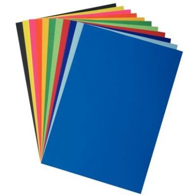 Achetez Paquet de 25 feuilles affiche couleurs éclatantes 85g format 60x80cm noir 2-001-10-26 pas c..