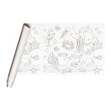 Achetez Rouleau fresque à  peindre pré-dessiné océan rouleau 10 x 0.5 m papier REH 120g 34186C ..