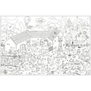 Achetez Coloriage geant ferme PAPCOLORGFERME pas cher sur Ma Rentrée Scolaire