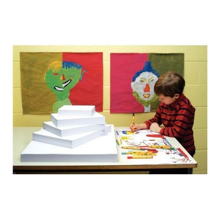 Achetez Paquet de 250 feuilles de papier dessin blanc 120 g format 50 x 65 cm 42483 pas cher sur Ma ..
