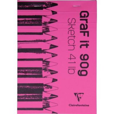 Achetez Bloc croquis blanc Graf It format 14,8 x 21 cm 96621C CLAIREFONTAINE pas cher sur Ma Rentré..