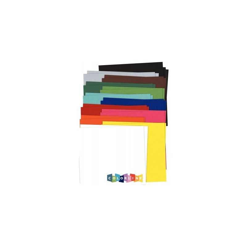 Achetez Paquet de 25 feuilles COLORLINE 50x65cm 150g coloris assortis pas cher sur Ma Rentrée Scola..