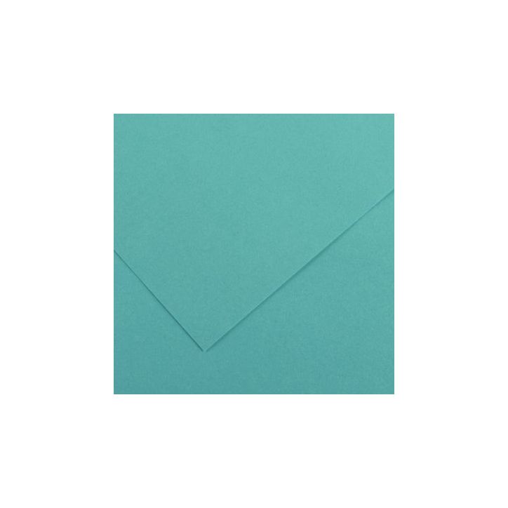 Paquet de 10 feuilles Colorline 50x65 cm 150 g bleu turquoise C200041401 CANSON