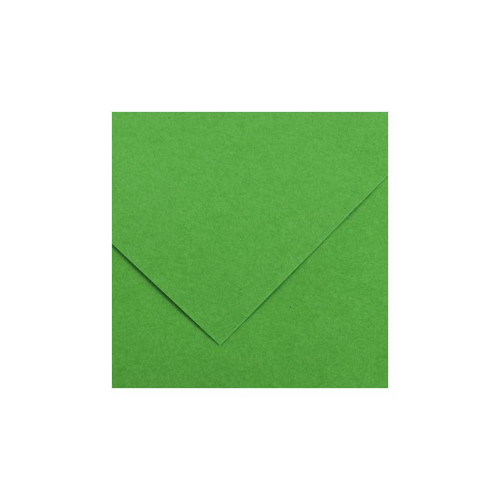 Paquet de 10 feuilles Colorline 50x65 cm 150 g vert franc C200041405 CANSON