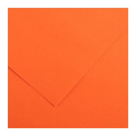 Achetez Paquet de 10 feuilles Colorline 50x65 cm 150 g orange C31074S054 CANSON pas cher sur Ma Rent..