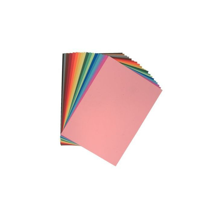 Paquet de 250 feuilles papier de couleurs 160G couleurs assorties 22736