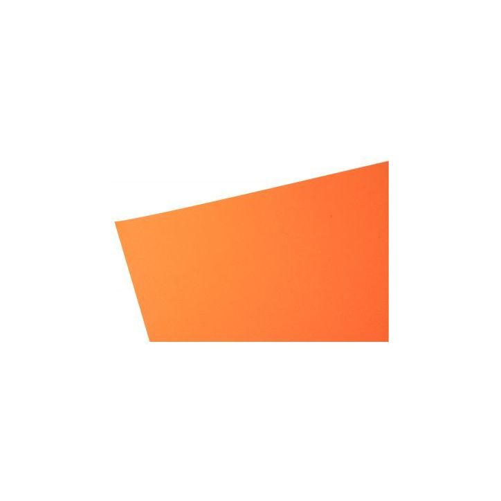 Paquet de 10 feuilles papier dessin couleur format 50x65 cm 160 g orange vif 50X65/160/10O