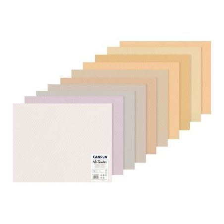 Achetez Paquet de 10 feuilles mi-teintes 50x65 cm teintes pastels C31032S137 CANSON pas cher sur Ma ..