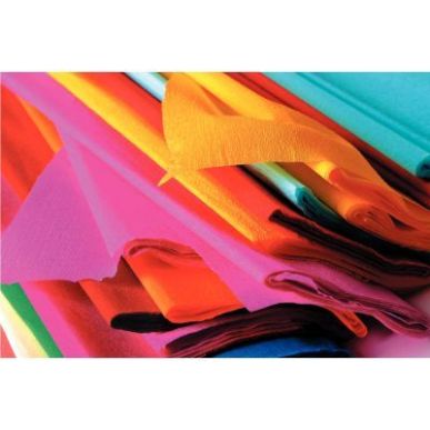 Achetez Paquet de 10 feuilles de crépon supérieur format 250 x 50 cm couleurs assorties 15922 pas ..