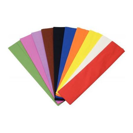 Achetez Paquet de 10 feuilles crépon ordinaire 200x50 cm rouge 2115 pas cher sur Ma Rentrée Scolai..