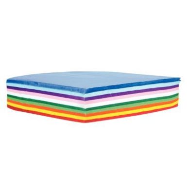 Achetez Paquet de 500 feuilles de papier de soie 16 x 16 cm couleurs assorties MAJ24945 pas cher sur..