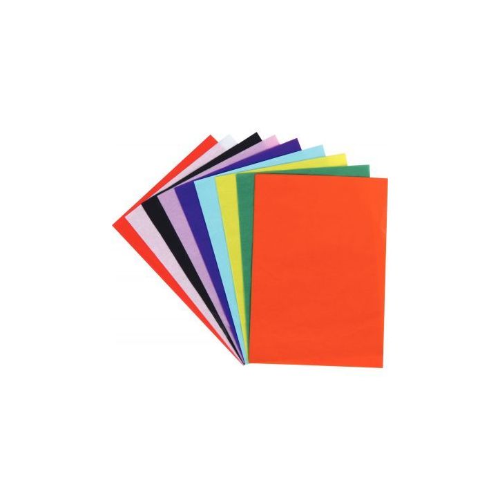 Paquet de 26 feuilles de papier de soie 50 x 70 cm orange 90040
