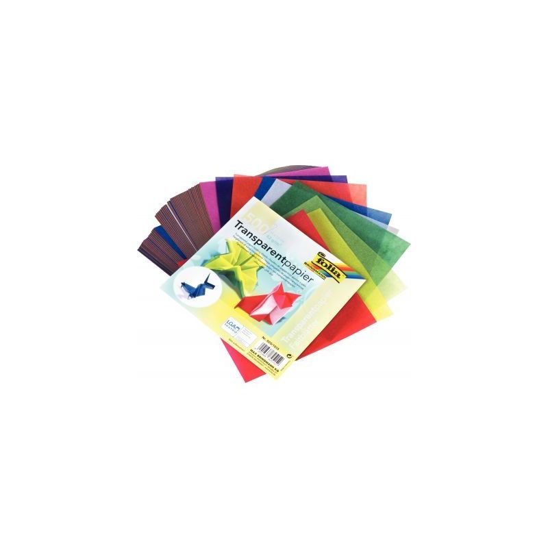 Achetez Paquet de 500 feuilles papier vitrail 15 x 15 cm couleurs assorties 825/1515 pas cher sur Ma..