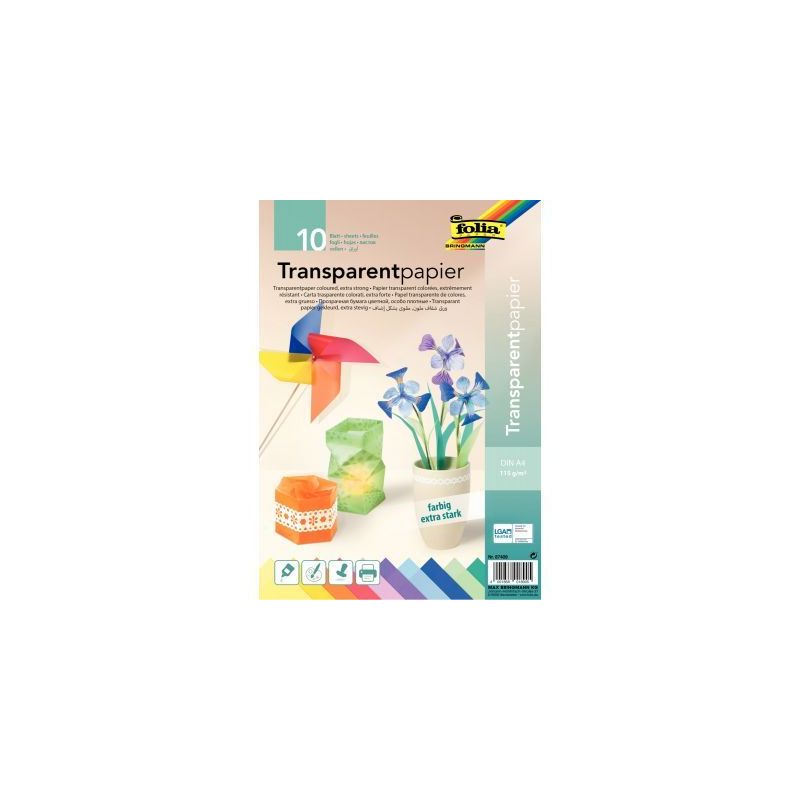 Achetez Paquet de 10 feuilles calque A4 couleurs assorties 87409 pas cher sur Ma Rentrée Scolaire