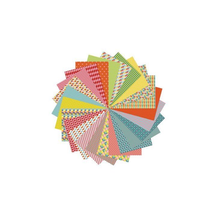 Paquet de 96 feuilles papier motif géométrique 80G A4 CC058C
