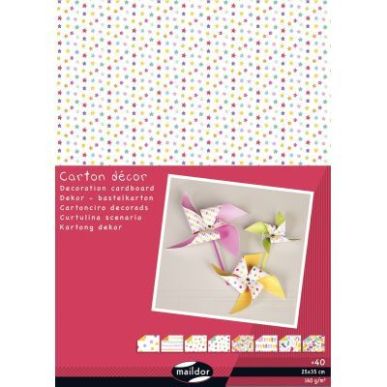 Achetez Paquet de 40 feuilles carton décoration assorties 25 x 35 cm 354597C pas cher sur Ma Rentr ..