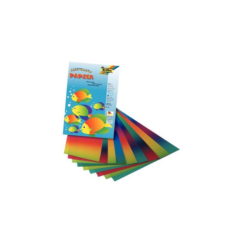 Achetez Pochette de 10 feuilles de papier arc-en-ciel, format 22,5 x 32 cm 765 pas cher sur Ma Rentr..