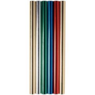 Achetez Boite de 6 rouleaux de feuilles aluminium double face 90 g/m², 5mx0,50 couleurs assorties R..