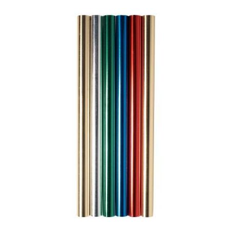 Achetez Boite de 6 rouleaux de feuilles aluminium double face 90 g/m², 5mx0,50 couleurs assorties R..