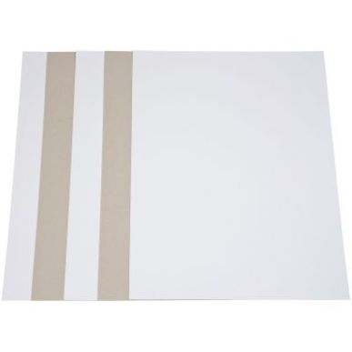 Achetez Paquet de 5 feuilles de carton 1 côté blanc, 1 côté gris format 50 x 65 cm, 640 gr C1B1G..