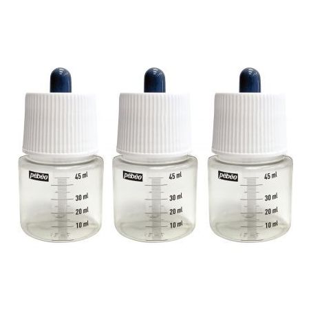 Achetez Lot de 3 flacons vides 45ml pour encres 599341 PEBEO pas cher sur Ma Rentrée Scolaire