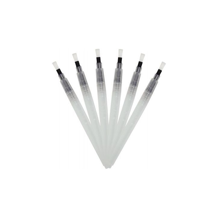 Lot de 6 brosses plates à réservoir, pointes moyennes GI00109