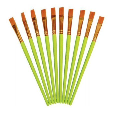 Achetez Sachet de 10 pinceaux synthétique plats n°12 2012/12130 pas cher sur Ma Rentrée Scolaire
