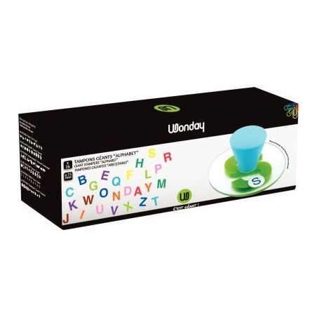 Achetez Lot de 26 maxi tampons, les 26 lettres de l'alphabet en majuscule ATP400083 WONDAY pas cher ..