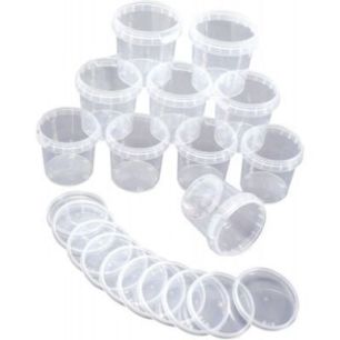 Achetez Lot de 10 pots vides 150ml avec couvercle 1499 pas cher sur Ma Rentrée Scolaire
