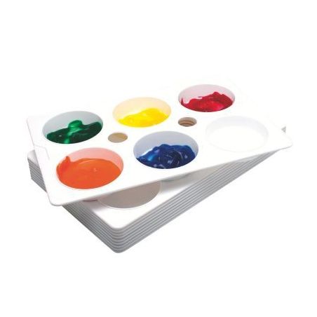 Achetez Lot de 10 palettes rectangulaires, divisées en 6 godets 76450 pas cher sur Ma Rentrée Scol..