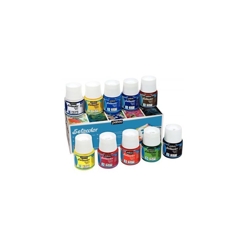 Achetez Boîte de 10 flacons 45 ml SETACOLOR, opaque 294000 PEBEO pas cher sur Ma Rentrée Scolaire Achetez Boîte de 10 flacons 45 ml SETACOLOR, opaque 294000 PEBEO pas cher sur Ma Rentrée Scolaire