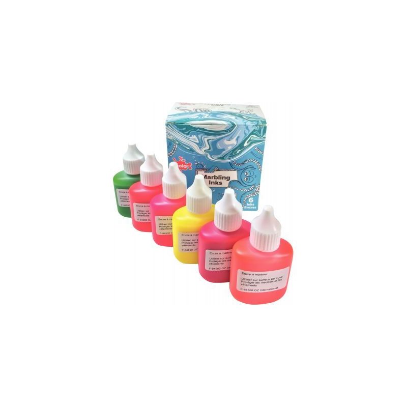 Achetez Kit de marbling 6 flacons 25ml, couleurs fluorescentes MIF25/6/A pas cher sur Ma Rentrée Sc..