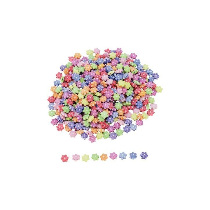 Sac de 1000 perles fleurs diamètre 11mm 2023
