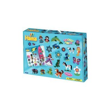 Achetez Valise collectivité, perles à repasser HAMA, taille midi, boite grand modèle 3096 HAMA pa..