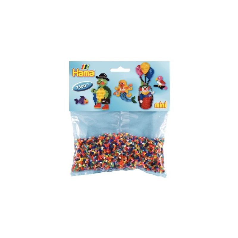 Achetez Sachet de 7 500 perles Hama à repasser taille mini coloris assortis 583 HAMA pas cher sur M..
