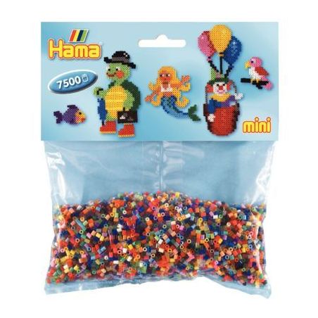 Achetez Sachet de 7 500 perles Hama à repasser taille mini coloris assortis 583 HAMA pas cher sur M..