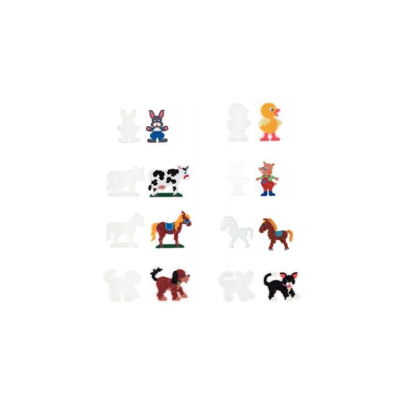 Achetez Sachet de 8 plaques préformées pour perles Hama taille midi animaux domestiques 9008-84 HA..