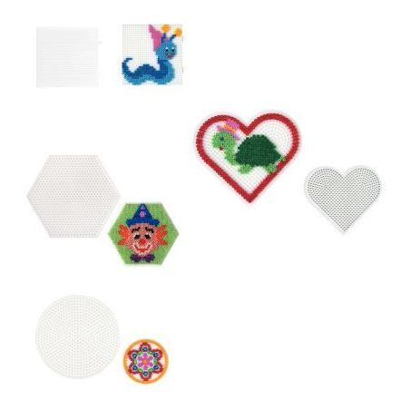 Achetez Sachet de 4 plaques pour perles Hama taille mini 9008-78 HAMA pas cher sur Ma Rentrée Scola..