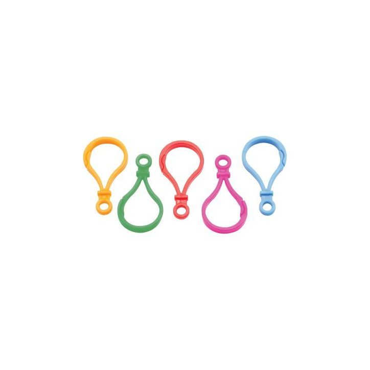 Lot de 60 mousquetons sans vis assortis 2304