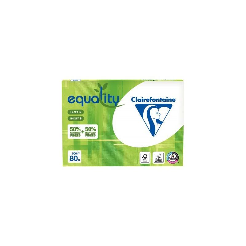 Achetez Ramette de 500 feuilles format A3 80g 50% recyclé EQUALITY 1501C CLAIREFONTAINE pas cher su.. Achetez Ramette de 500 feuilles format A3 80g 50% recyclé EQUALITY 1501C CLAIREFONTAINE pas cher su..