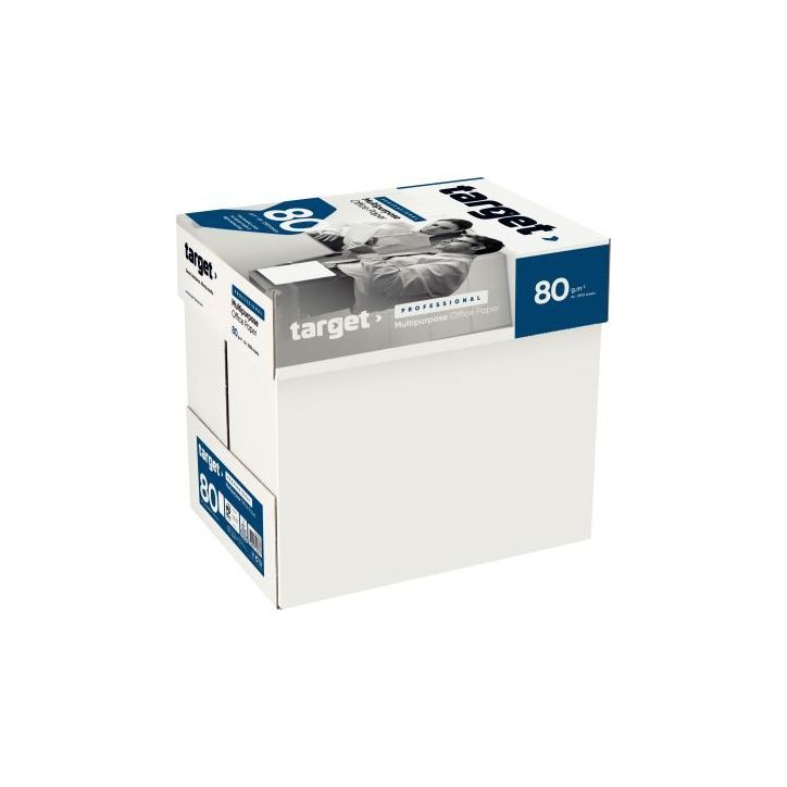 Carton de 5 ramettes de 500 feuilles format A4 80g blanc TARGET 22827X5 TARGET
