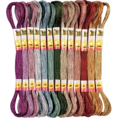 Achetez Sachet de 26 écheveaux  pour bracelets brésiliens métallisés 23994 pas cher sur Ma Rentr..